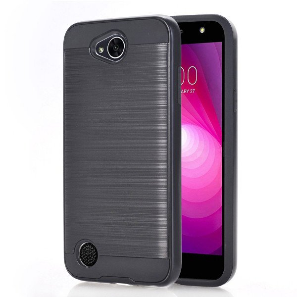 Wholesale LG X Power 2, Fiesta LTE, X Charge Armor Hybrid Case (Black)